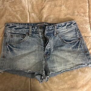 Free People Women's Blue Denim Shorts